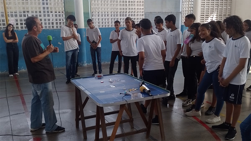 Workshop de Futebol de Mesa na Escola Municipal João Barbalho