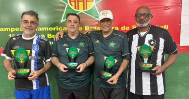 LUIZ ANTÔNIO E DAVI BECKER, AMBOS DO OLARIA, SÃO OS CAMPEÕES ESTADUAIS DE 1 TOQUE LISO, MASTER E SÊNIOR