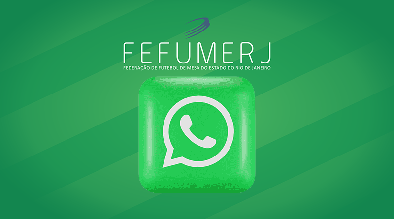 NOVO NÚMERO DE WHATSAPP DA REGRA 12 TOQUES DA FEFUMERJ